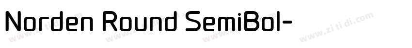 Norden Round SemiBol字体转换 Norden Round SemiBol字体转换